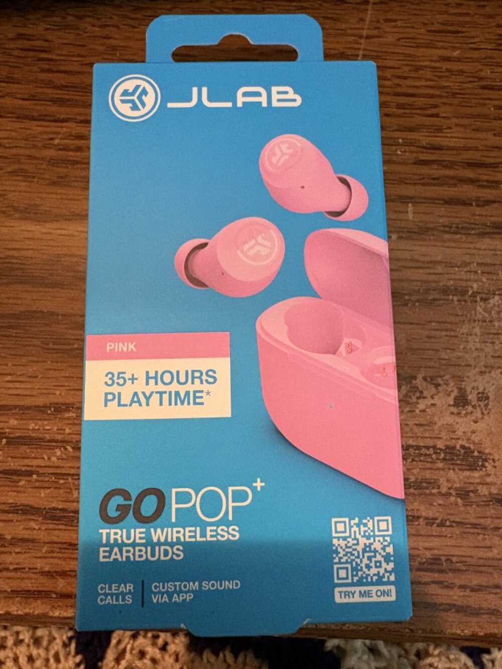 JLab Go Pop True Wireless In-Ear Bluetooth Earbuds - PINK - NEW, SEALED!